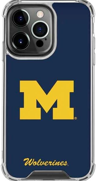 Skinit Clear Phone Case Compatible with iPhone 16 Pro Max - Officially Licensed University of Michigan M Logo Design