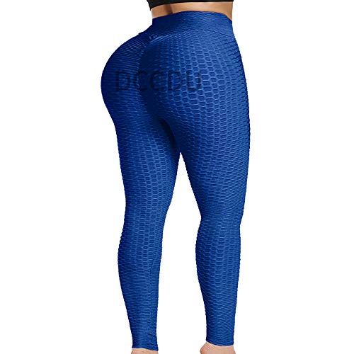 DCCDU Women's High Waist Textured Yoga 