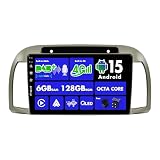 SXAUTO『Built-in 4G LTE/DAB』Android 15-6G+128G Autoradio Per Nissan March Micra K12 (2002-2010) - CarPlay/Android Auto - LED Camera + MIC - Fast-boot Volante 360-CAM HDMI DSP 2 Din QLED 9 Pollici