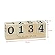 Countdown Holz Würfel - 16 x 6 cm - Tageszähler Kalender mit 8 Sprüchen - Dauerkalender für Hochzeit Prüfung Geburtstag Ruhestand Urlaub Weihnachten