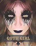 GOTH GIRL: Face Makeup Contouring Technique Chart For Beginners Go-to Artist or Fun (Goth Makeup.)