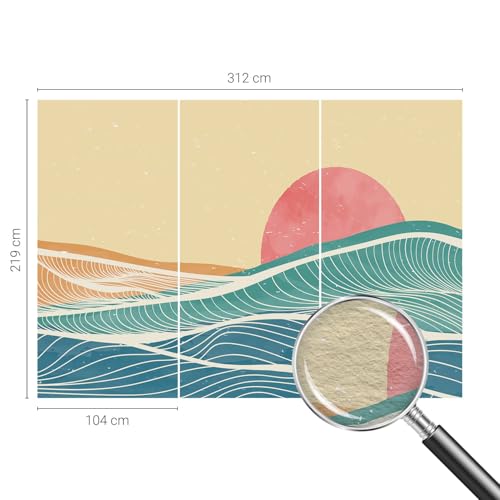 Papier peint vagues de la mer pour une ambiance apaisante de chambre - 5