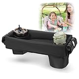 Stroller Snack Tray for Wonderfold Wagon W2 Series with Anti-Spill Cup Holders - Reinforced Frame Food Activity Tray, Waterproof Oxford Fabric,Stroller Attachment for Kids' Snacks & Drinks