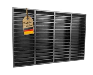 eCom Fabarius MC Shelf for 60 Cassettes, Media Shelf Made of Wood (Pine), Ready Assembled