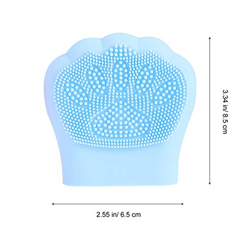 Beaupretty 4 peças de esfoliante de silicone para limpeza facial, desenho, pata, formato de coelho,