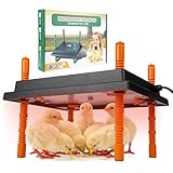 Plaque Chauffante Poussins 25x30cm Réglable en Hauteur 25W Économique – Éleveuse Électrique, Plus Économe qu’une Lampe Chauffante Poussins, Chaleur Douce Type Poule pour Poussins Canetons Cailles