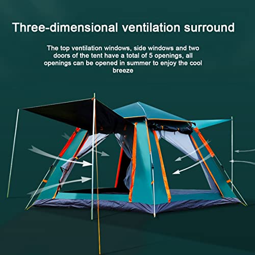 Carpa familiar 5-6 personas con doble capa y porche miniatura 5
