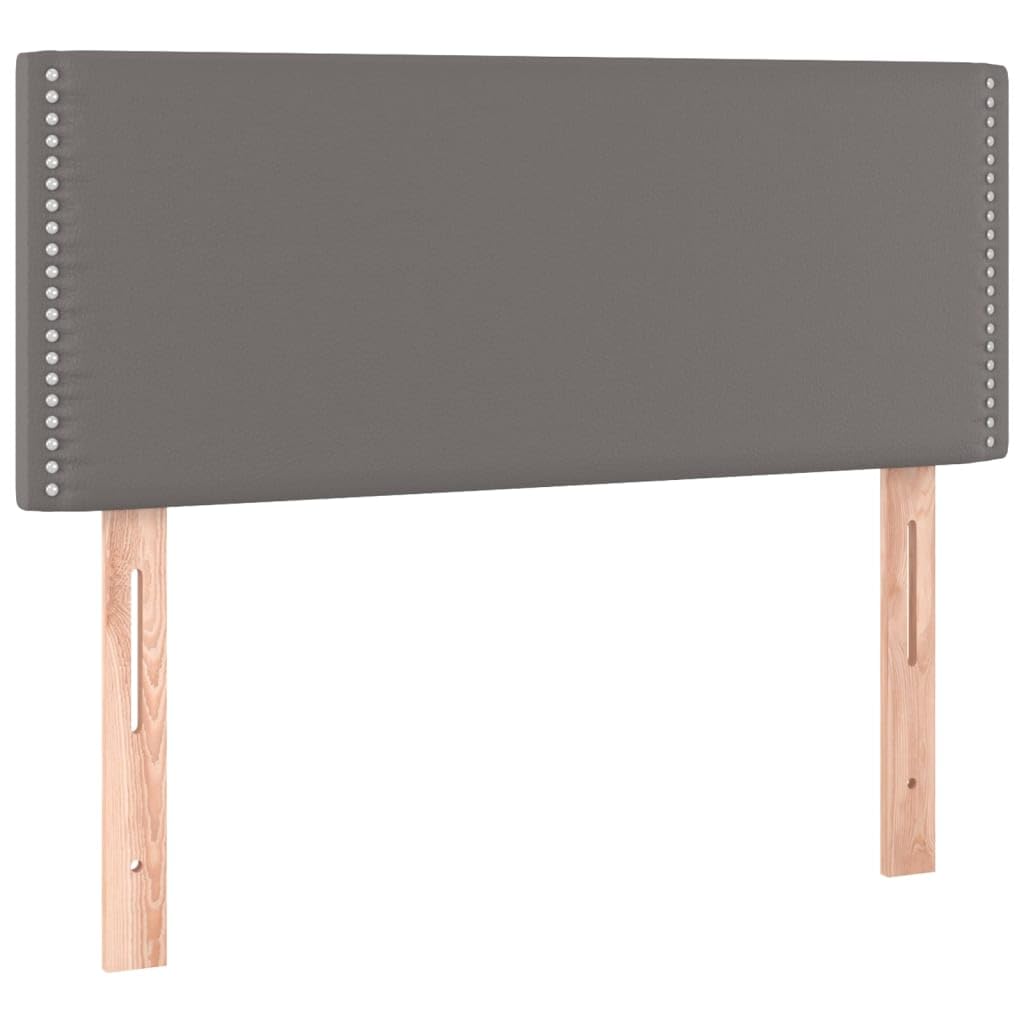 Letto a molle, 100 x 200 cm, in similpelle, con materasso a molle insacchettate, testiera regolabile in altezza, set di mobili per camera da letto