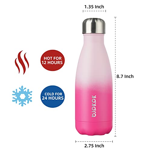 Image of BJPKPK 12 oz Small Insulated Water Bottle, Stainless Steel Leak Proof Flask