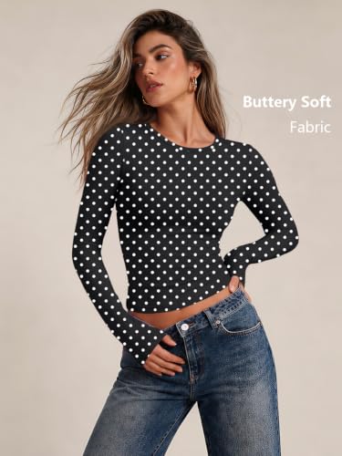 Image of Trendy Queen Womens Long Sleeve T Shirts Fall Fashion Basic Y2K Tops 2026