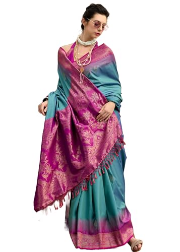 Sari en soie douce Indian 10465 : célébrez votre féminité avec élégance