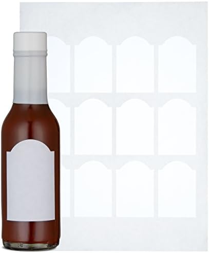 Woozy Bottle Labels - 120 Blank Hot Sauce Labels, Perfect Size For 5oz Bottles.