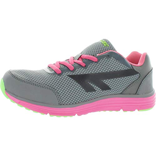 HI-TEC Pajo Womens Grey/Pink/Lime Athletic Shoe US 7m