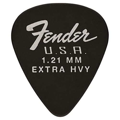 Amazon | Fender ピック 351 Dura-Tone 1.21 12 Pick, Black | エレキ