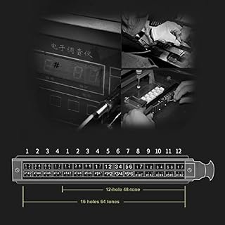 The Chromatic Harmonica 12-Hole/16-Hole Professional Performance Instrument Self-Study for Beginners Black/Gold/Silver - Les Beatles, Paul McCartney, John Lennon, RIngo Starr, George Harrison The Chromatic Harmonica 12-Hole/16-Hole Professional Performance Instrument Self-Study for Beginners Black/Gold/Silver – Image 3