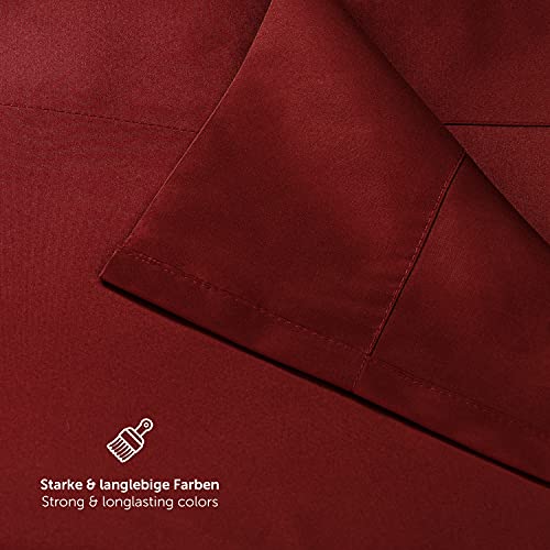 Miniatura 5 de Blumtal Sábana Encimera - Sábana Encimera De Microfibra Extra Suave, Sin Arrugas, Para Cama De 105, Rojo Oscuro