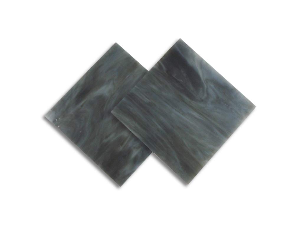 Stained Glass from Sai Mosaic Art, 2 Pc of 4"x4" for Mosaic Work Stone Grey