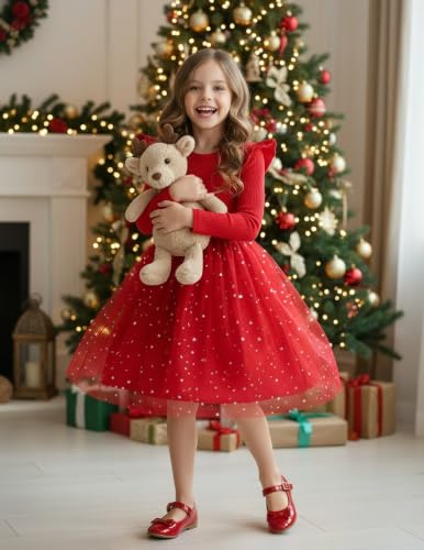 Image of PATPAT Girls Tulle Tutu Party Birthday Princess Formal Fancy Princess Dress