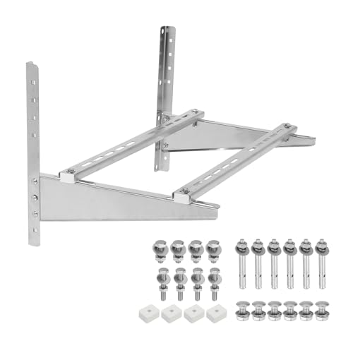 PATIKIL Wall Mounting Bracket for Mini Split Air Conditioners, Outdoor AC Units Support Holder for 7000 to 36000 BTU Condenser AC Heat Pump System, 397lbs