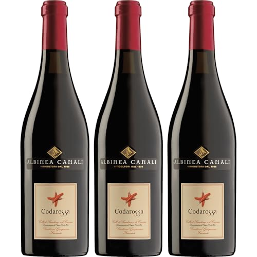 Albinea Canali Lambrusco Grasparossa DOC Codarossa Rotwein rot süss Italien inkl. FeinWert E-Book (3 x 0.75 l)