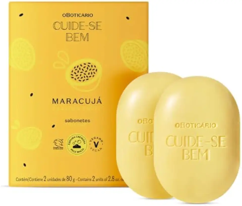 Sabonetes em Barra Cuide-se Bem Feira Maracujá 2x80g