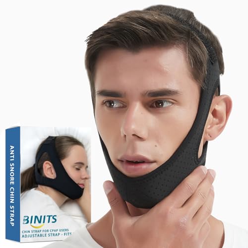 Chin Strap for CPAP User - Adjustable Snore Stopping Device Face Mask Bandage Keeping Mouth Closed -