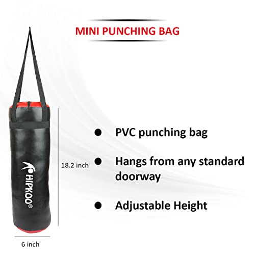 Hipkoo Sports Kids Champ Junior Boxing Set | 1 Punching Bag, 1 Head Guard, 2 Boxing Gloves | Boxing Training Punching Bag & Gloves for Boys & Girls | for 3 to 10 Years Kids (Set of 4) 4 41f7IF1 VYL