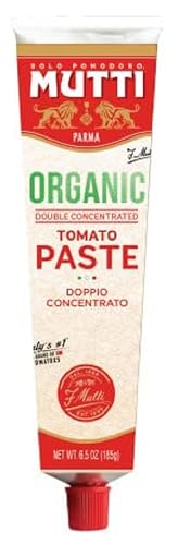 Mutti Double Concentrated Organic Tomato Paste (Doppio Concentrato), 6.5 oz. | 6 Pack | Italy’s #1 Brand of Tomatoes | Tube Tomato Paste | Vegan Friendly & Gluten Free | No Additives or Preservatives