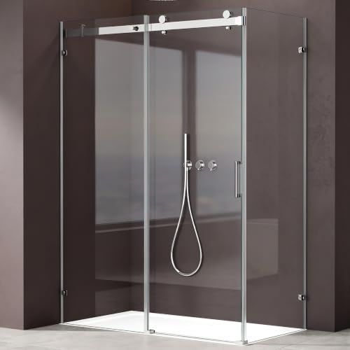 doporro Duschkabine Schiebetür 90x120x195cm Eckdusche inkl...