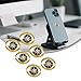 Generic EMF Stickers Blocker Neutralize Shield Protection from Cell Phones cased and Electronic Devices WiFi 5G Tablets Laptops Computers TV Monitors (6Pcs Golden)
