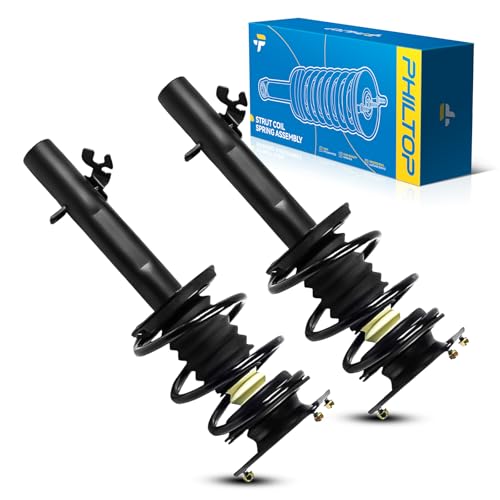 Image of PHILTOP Front Struts for Cooper 2002-2006, Shock Absorber Complete Suspension 172265 /172266, Struts with Coil Spring Assemblies SAA823 2 Pcs
