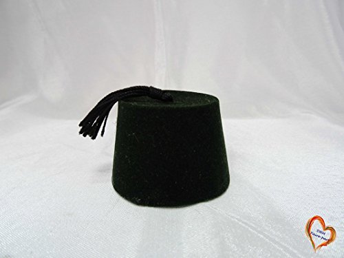 Boite à Dragée Fez Tarbouche Chapeau 10 Pièces (Vert)