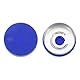PATIKIL 20mm Flip-Off-Verschlüsse, 100 Stück Top-Verschlüsse Flip-Off-Vial-Verschlüsse Plastik-Aluminium-Verschlüsse Abdeckung für Glasflaschen, Blau
