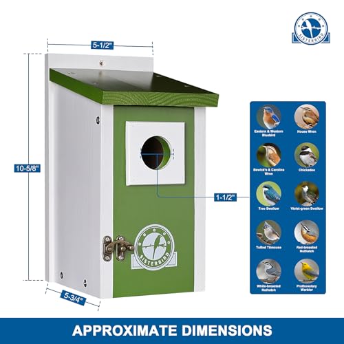 Bird-Houses-for-Outside-Lime-Green-Bird-House-Bluebird-Houses-for-Outside-Garden-Decoration-Birdhouses-for-Outdoors-Bluebird-Finch-Swallow-Wren-Chickadee Bird Houses for Outside Lime Green Bird House Bluebird Houses for Outside Garden Decoration Birdhouses for Outdoors Bluebird Finch Swallow Wren Chickadee