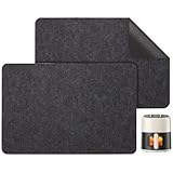 Heat Resistant Mat for Air Fryer, 2 Pack Kitchen Countertop Protector Mats with Slider Function for Ninja Foodi Cosori Airfryer, Coffee Maker, Microwave