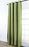 Stylemaster Tribeca 56 by 95-Inch Faux Silk Grommet Panel, Emerald