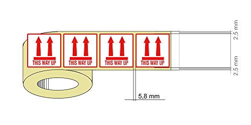 OliveBird 100 This Way Up adesivi grandi