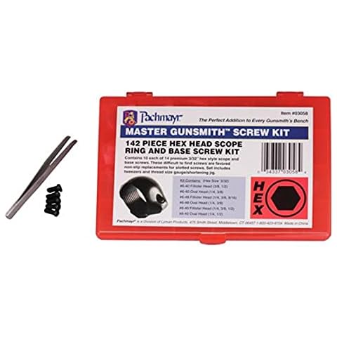 Pachmayr Master Gunsmith Hex Head Ring and Base Screw Kit, 142 Piece Cover