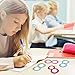 Geyee Breath Sensory Stickers Anti Stress Tactile Calm Stickers Textured Sensory Strips Anxiety Stickers with Breathing Exercise Fidget Sensory Adhesives for Adults(120 Pcs)