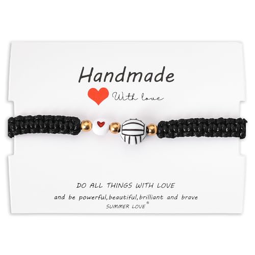 ShiQiao Spl Volleyball Tennis Football Bracelet Gifts for Men Women Boys Girls Basketball Rugby Soccer Baseball Bracelets Christmas Gift