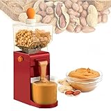 Electric Peanut Butter Maker Machine, Nut Butter Grinder for Almond Cashew Sesame, Large-Capacity Grain Grinder, Home & Commercial Nut Processor with Non-Slip Base