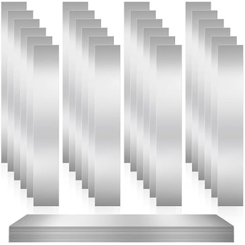 Amylove 24 Pcs Stainless Steel Shim Stock Cover