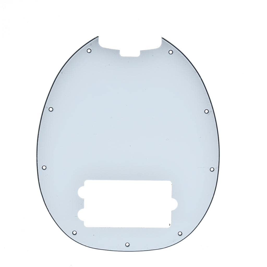KAISH Bass Pickguard Fit for Musicman classic 4 string StingRay bass models White 3 Ply, White3Ply
