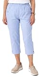 Damen Senioren Caprihose 7/8 mit Gummibund – Bequeme Schlupfhose für Senioren & pflegebedürftige Personen – Leichte Sommerhose Damen Stretch mit Taschen – Seniorenhose Freizeit Pflege Kleidung 38-52