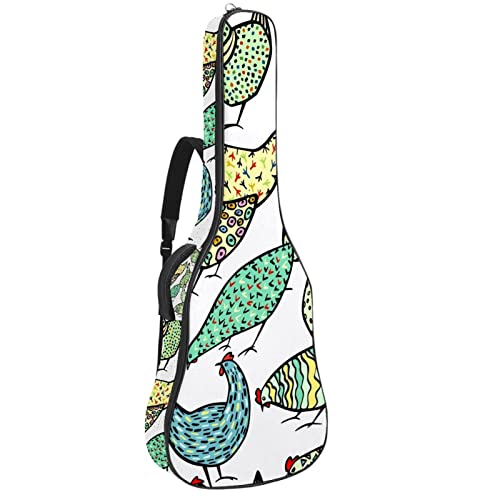 Sac à dos guitare acoustique imperméable et rembourré 42.9x16.9x4.7 in