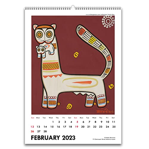 Image of Tallenge - Jamini Roy - 2023 Desk Calendar - 6 x 9 Inches for Home & Office (Paper, Desk Calendar)
