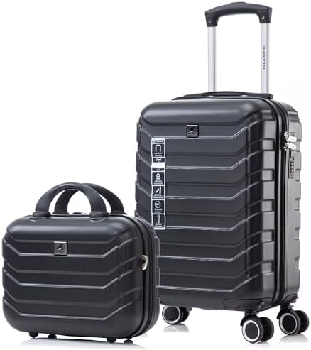 ALLABARD Kit Mala de Bordo Mão 8KG e Frasqueira ABS para Viagem c...