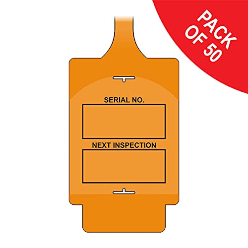 'AssetTag Flex Next Inspection' Tag, Orange - Style A (Pack of 50) - Image 4