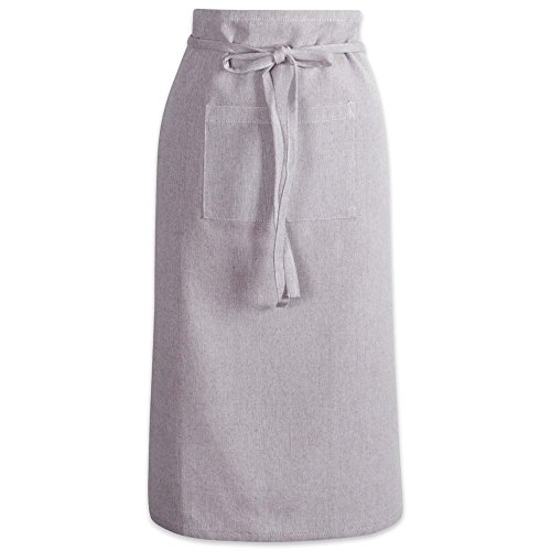 Dii 100% Cotton Solid Chambray Kitchen Set, Bistro Apron, Stone, 1 Piece #TOP16