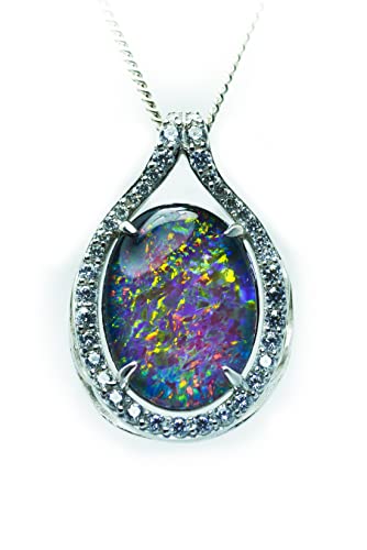 Australian Fire Opal Necklace - Large...